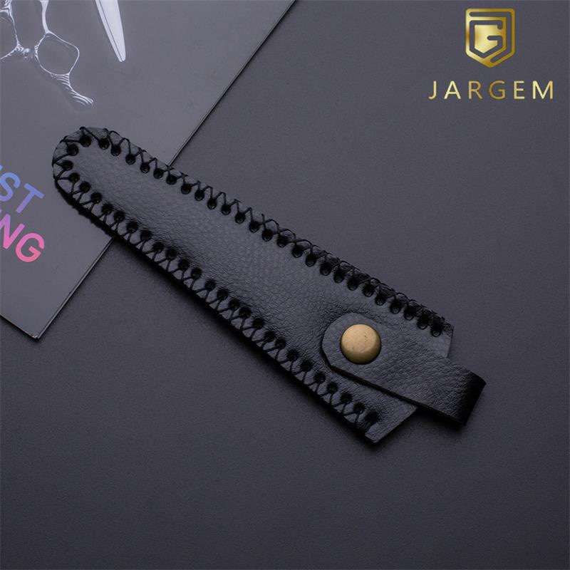 Colorful Genuine Leather Hair Scissors Sleeves Scissors Holster