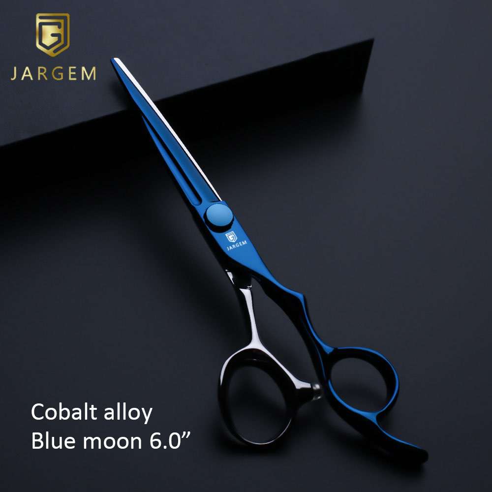 Barber Scissors Cobalt Alloy Hair Scissors 6 Inch Exclusive Blue
