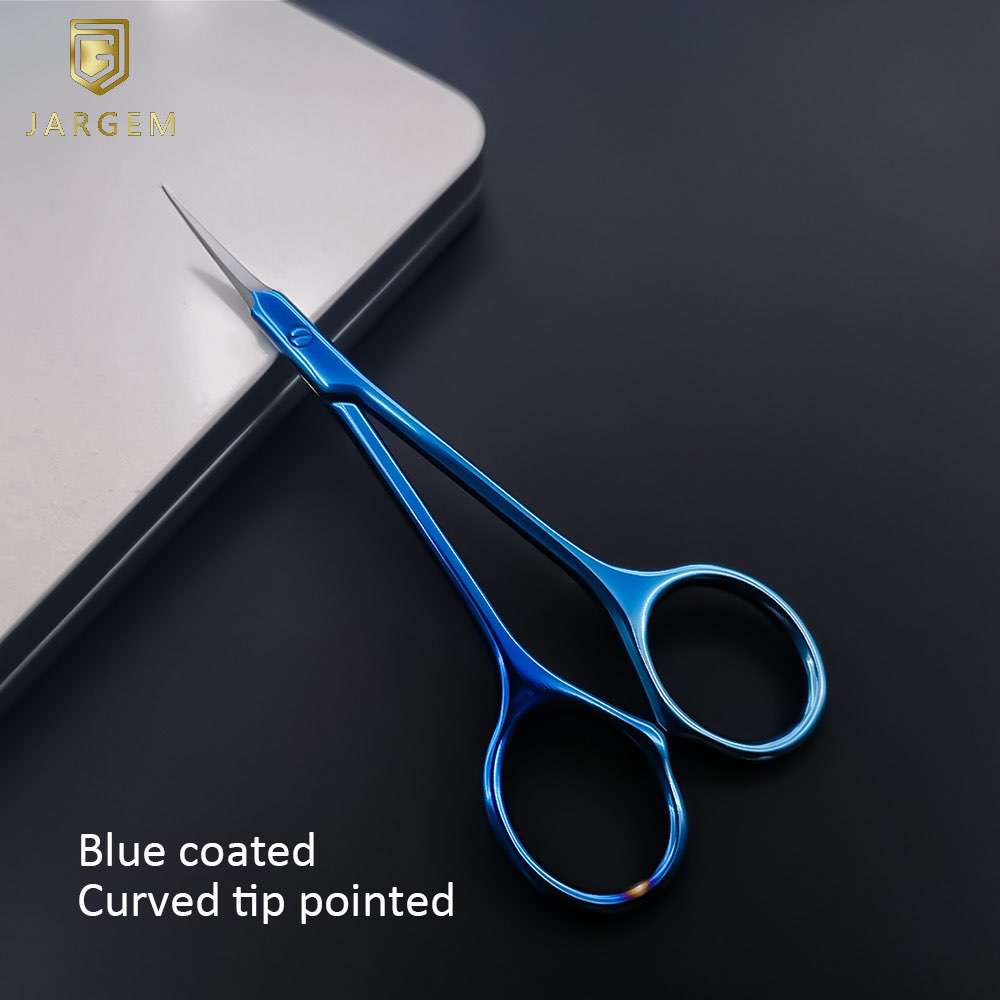Professional Nail Tools Curved Nail Cuticle Scissors Russian Manicure Scissors