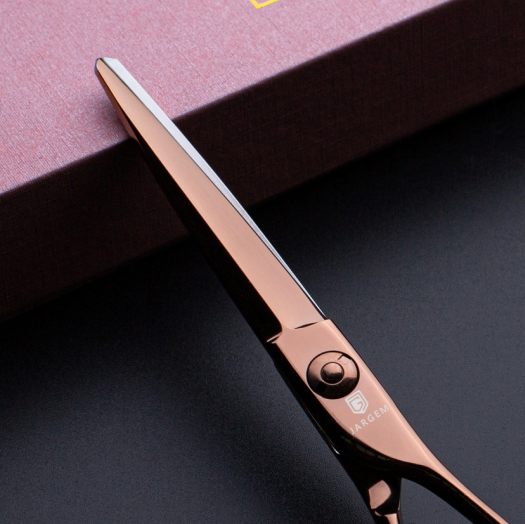 Small Size Hair Scissors 5.5 Inch Cutting Scissors Rose Gold Coated Barber Shears