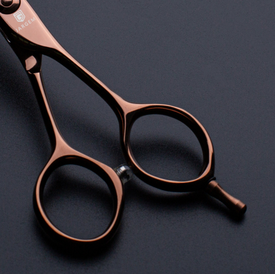Small Size Hair Scissors 5.5 Inch Cutting Scissors Rose Gold Coated Barber Shears
