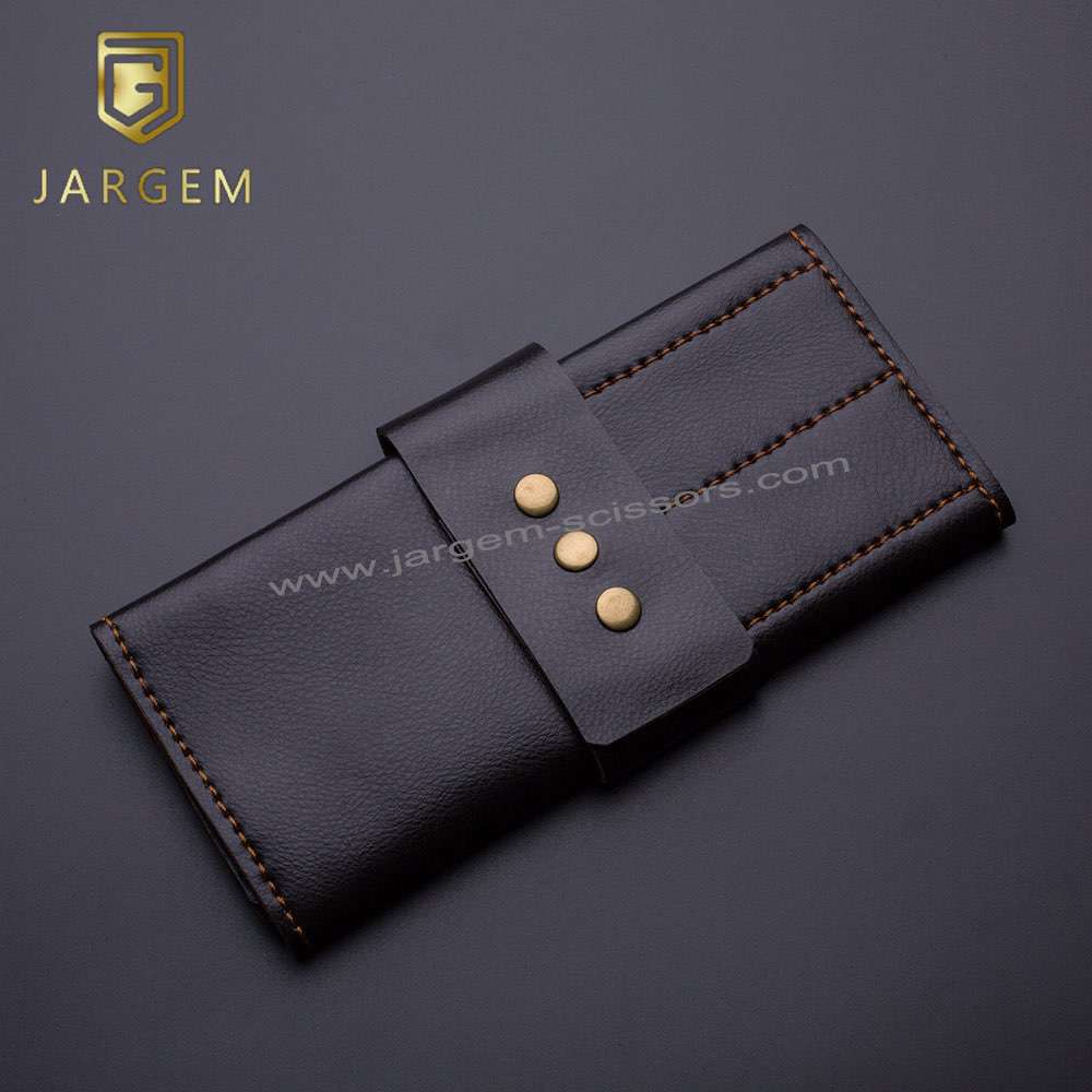 Hair Scissors Holster For 8 pcs Scissors Genuine Leather Barber Scissors Bag