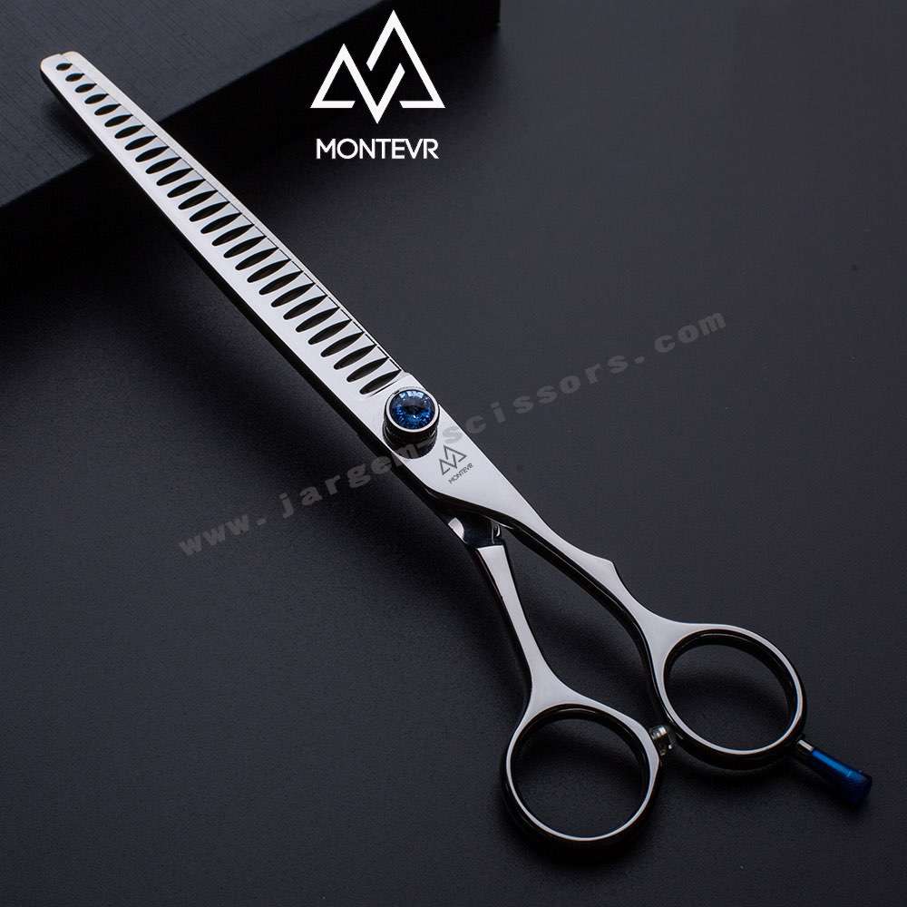 8.0 Inch Pet Grooming Chunky Scissors 26 Teeth Dog Scissors Professional Pet Scissors