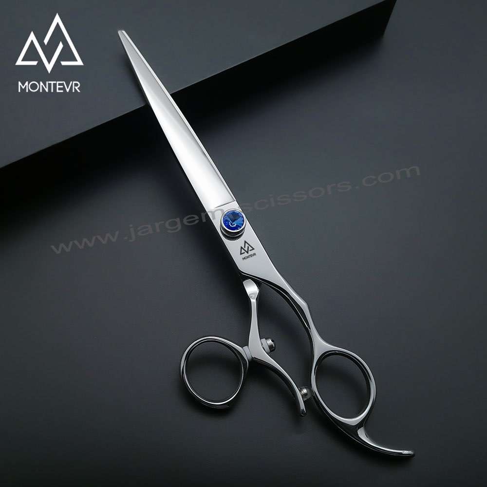 Support Small MOQ 7.5 Inch Swivel Thumb Dog Grooming Scissors Big Size Pet Grooming Scissors Products Fine Cutting