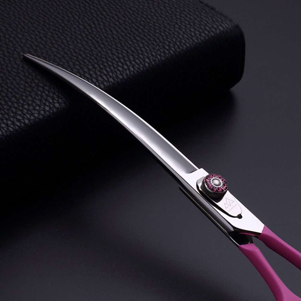 Professional Pet Grooming Scissors 7.5 Inch Dog Scissors Curved Blade Pet Grooming Products