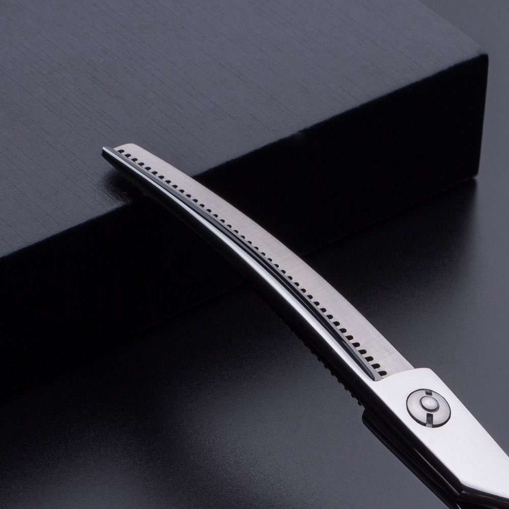 Dog Grooming Scissors Curved Thinning 6.5 Inch Pet Grooming Scissors 45 Teeth Pet Shears