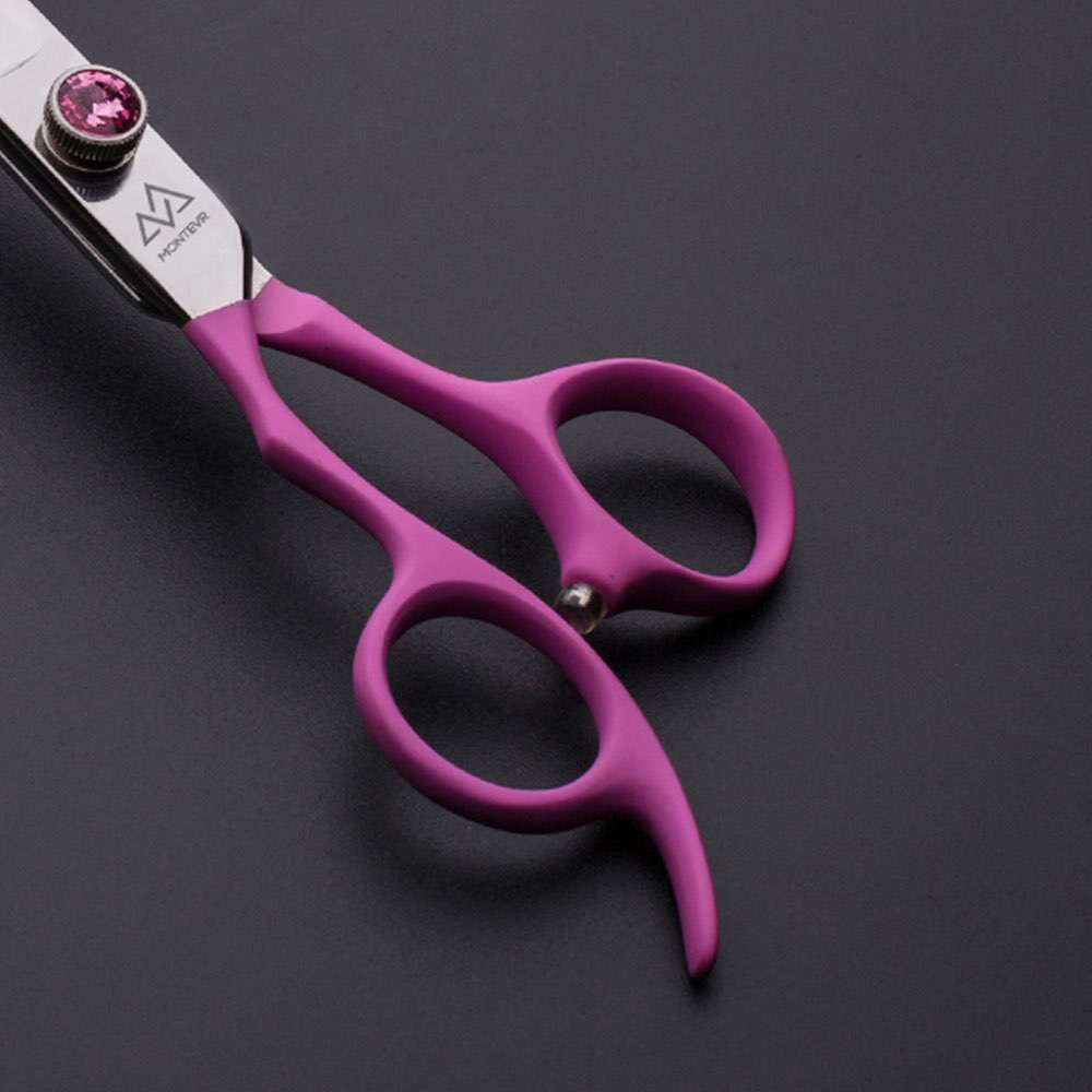 7.0 Inch Left-Handed Pet Grooming Scissors Dog Grooming Scissors Shears Pink Color Pet Grooming Products