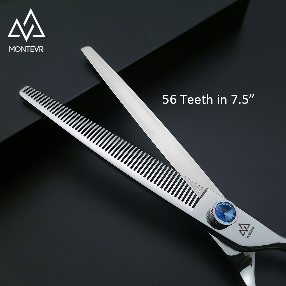 56 Teeth Thinner Pet Grooming Scissors Swivel Thumb Dog Grooming Scissors Support Your Logo Pet Grooming Products