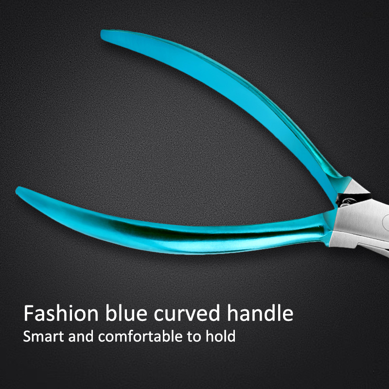 Wholesale Customized Color Logo Nail Clipper Cutter Set 120 Degrees Sharp Pointed Tip Toenail Clippers