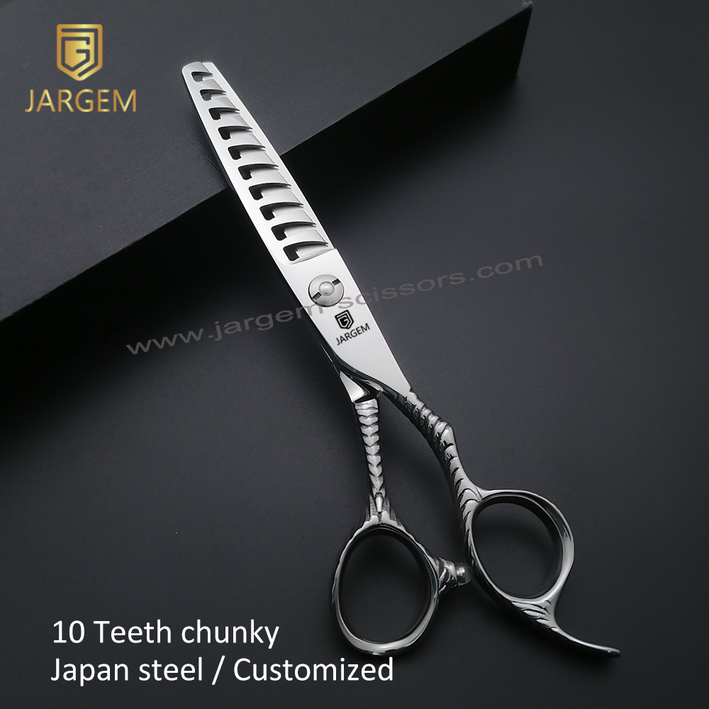 New Arrival Hair Scissors Tools 10 Chunky Teeth Thinning Hair Cutting Scissors High Quality Barber Scissors