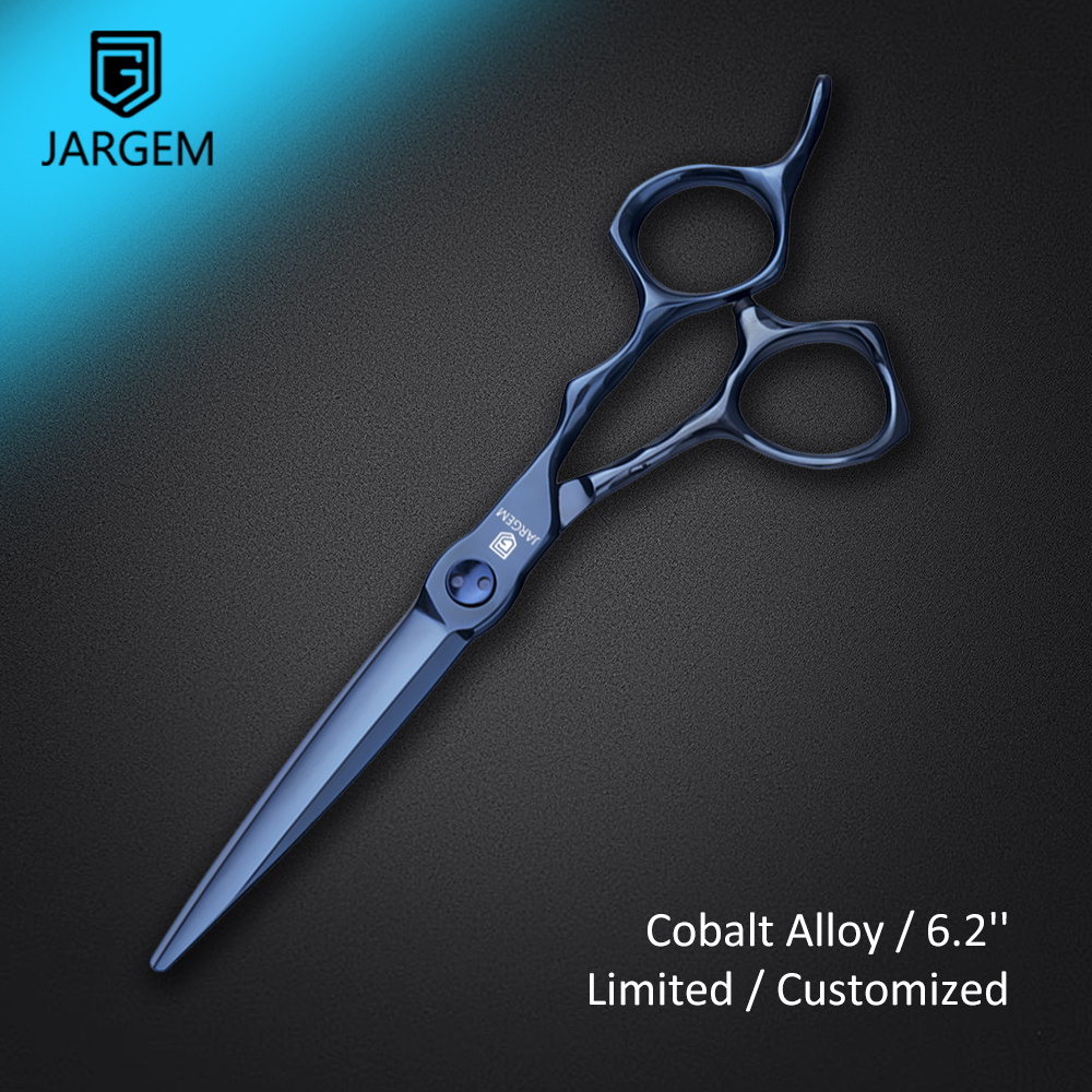 New CNC Scissors Hair Cobalt Alloy Scissors Barber 6.2 Inch Professional Limited Blue Hairdressing Scissors