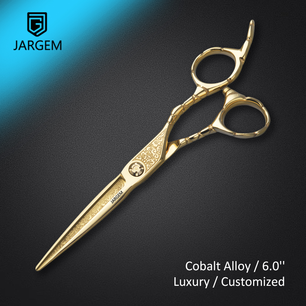 Luxury Hair Scissors CNC Blade 6.0 Inch Scissors Barber Professional Salon Scissors for Hair Cutting