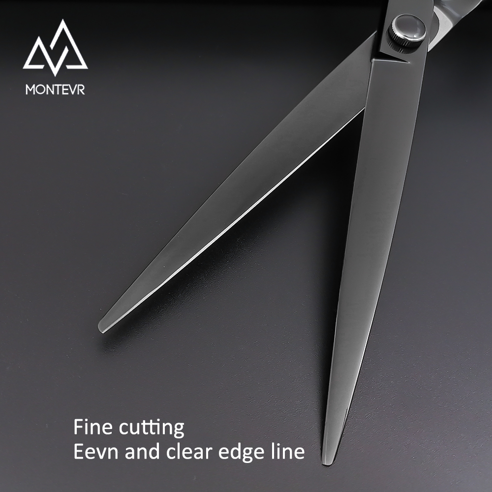 Black Coating Pet Grooming Scissors 8.0 Inch 440C Steel Dog Grooming Scissors Custom Logo Pet Grooming Products Tools