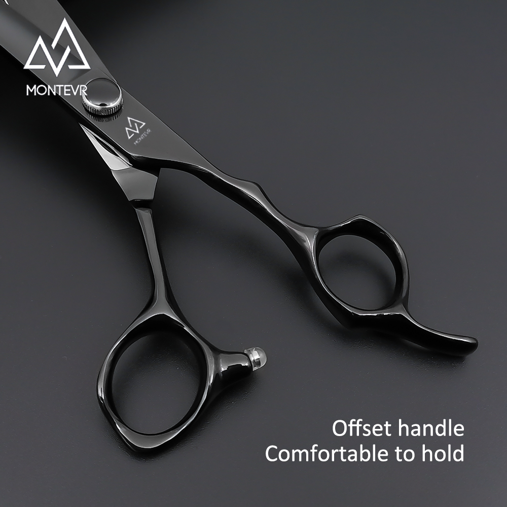 Black Coating Pet Grooming Scissors 8.0 Inch 440C Steel Dog Grooming Scissors Custom Logo Pet Grooming Products Tools