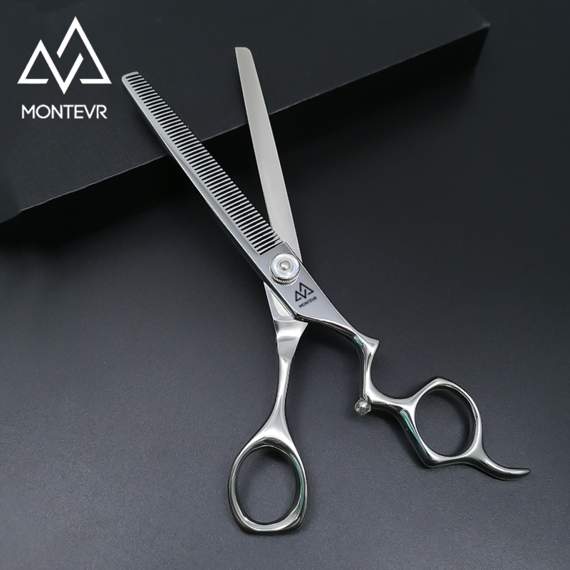 Wholesale Pet Grooming Products Special Bent Handle Pet Grooming Scissors Kit 7.0 Inch 50 Teeth Dog Grooming Scissors