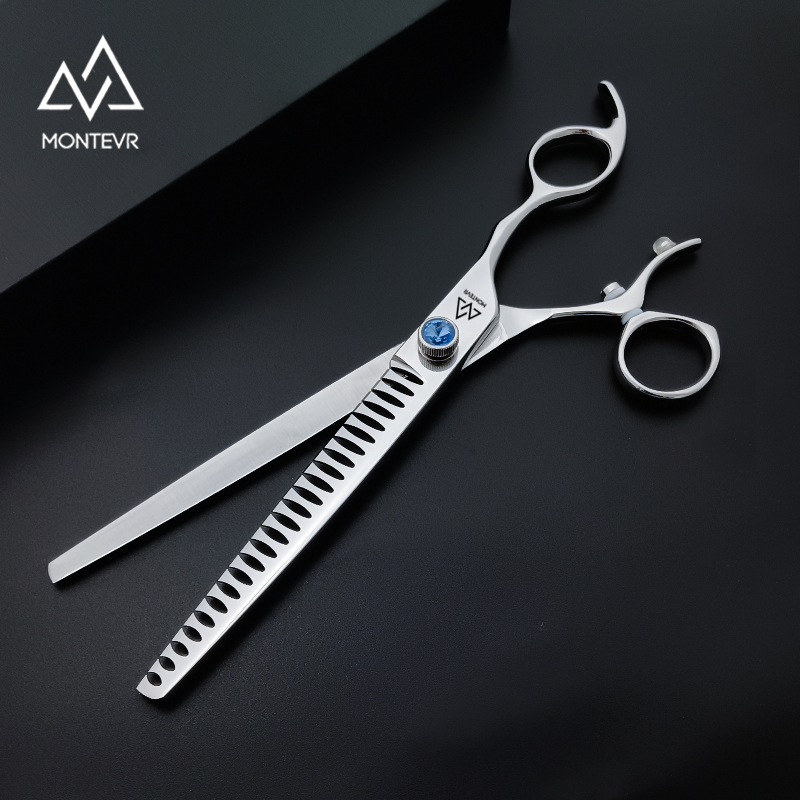 JF2Q-7524T | 7.5 Inch 24 Teeth| SUS 440C Chunky Dog Scissors Swivel