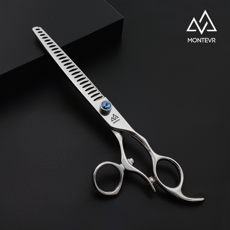 JF2Q-7524T | 7.5 Inch 24 Teeth| SUS 440C Chunky Dog Scissors Swivel