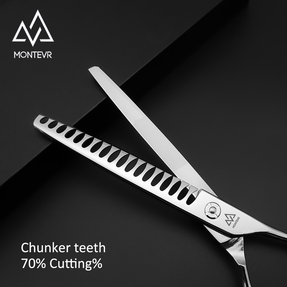 JBD-7018T | 7.0 Inch 18 Teeth | SUS 440C Pet Grooming Shears Chunky