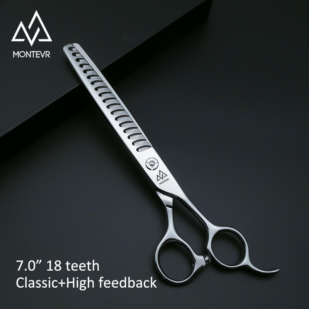 JBD-7018T | 7.0 Inch 18 Teeth | SUS 440C Pet Grooming Shears Chunky