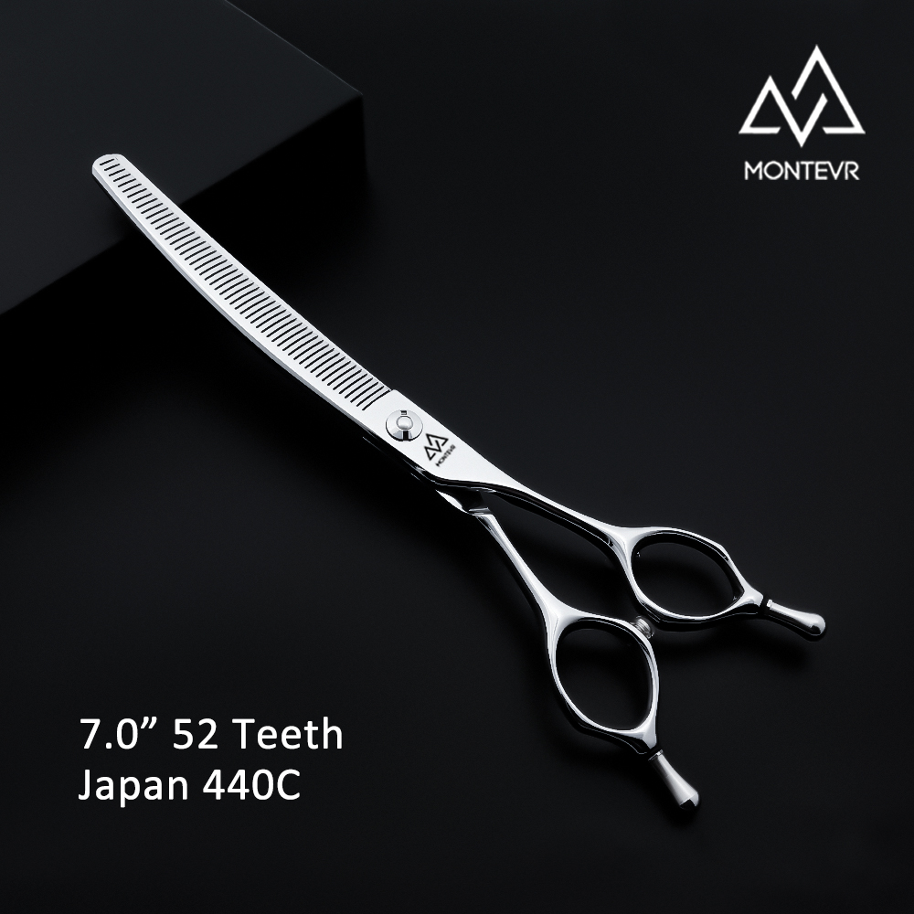 JSY-7052T | 7.0 Inch 52 Teeth | VG10 Pet Grooming Scissors Curved Thinning 35% Cut%