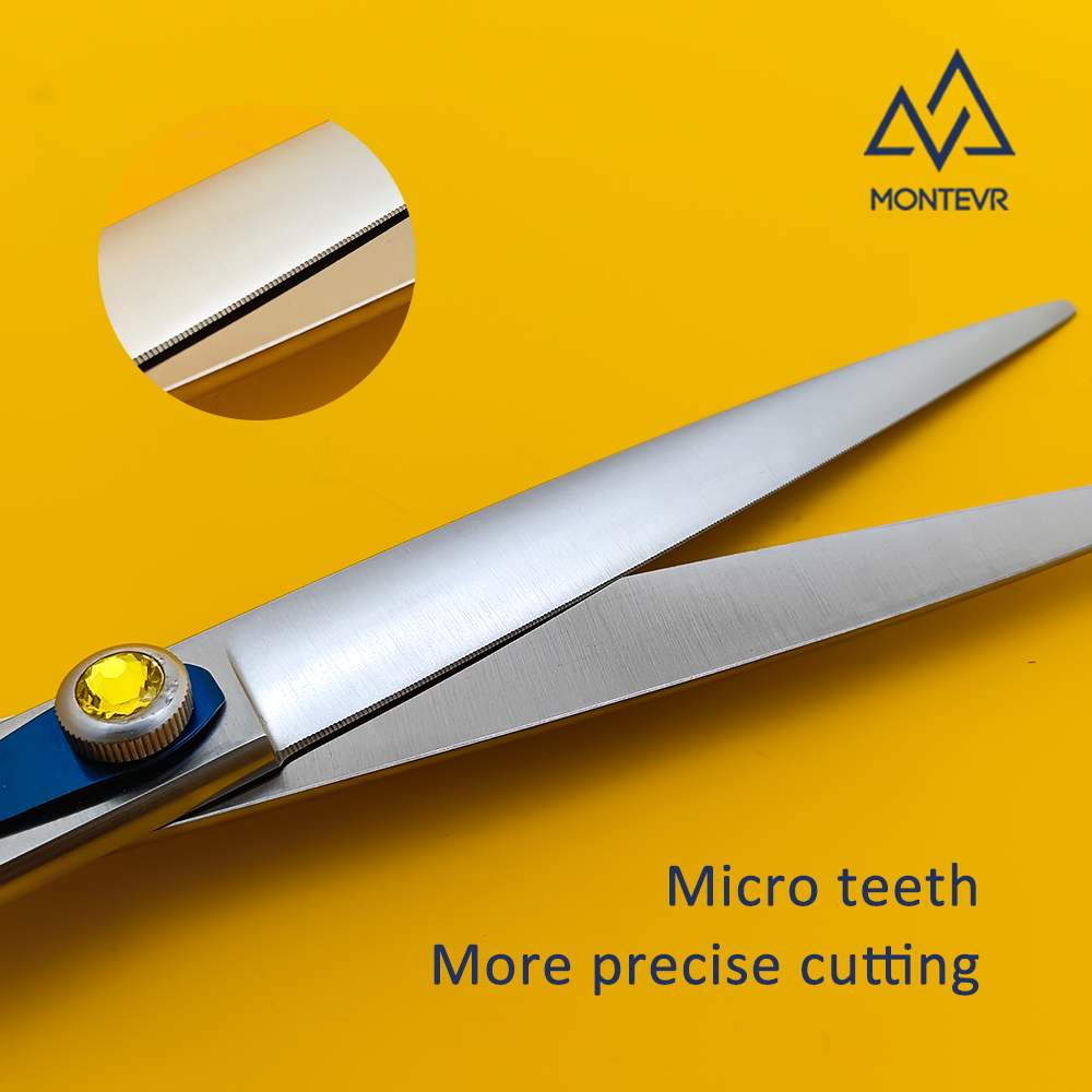 JBG-70A | 7.0 Inch | SUS 440C Professional Pet Grooming Scissors with Micro Teeth