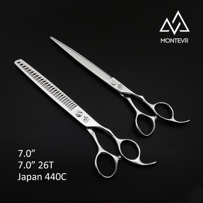 J12B-70A | 7.0 Inch | VG10 Professional Pet Grooming Shears Micro Teeth