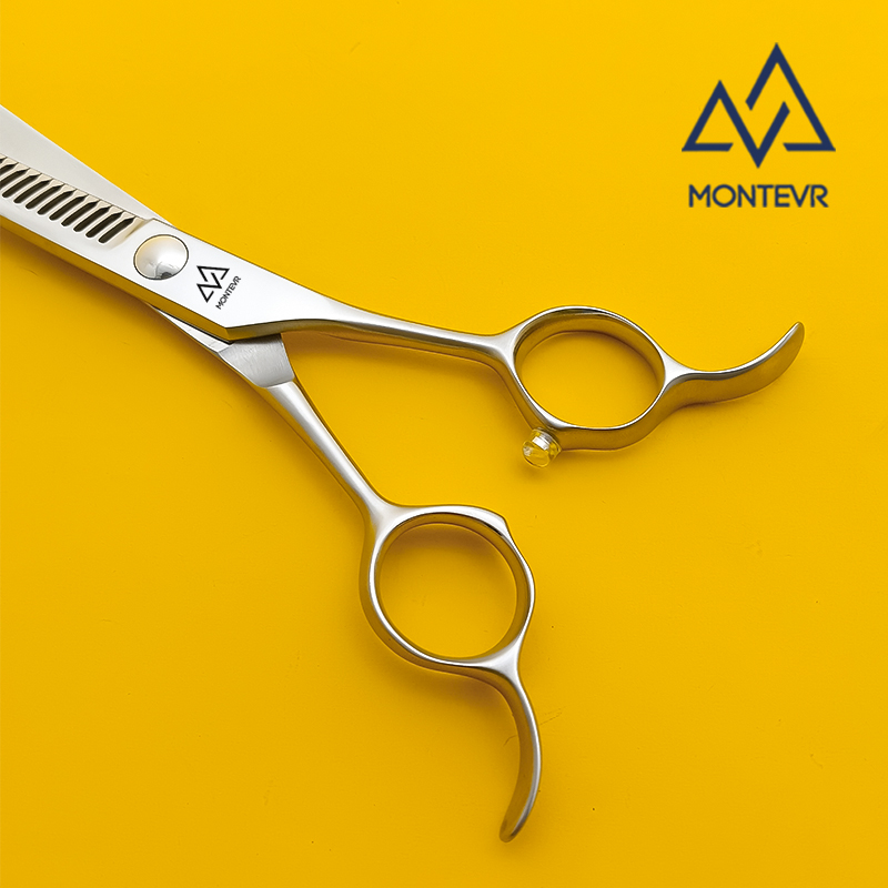 JAW-7037T | 7.0 Inch 30 Teeth | VG10 Professional Pet Grooming Scissors Curved