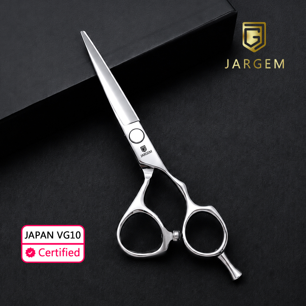 J32-575A | 5.75 Inch | Japan VG10 Extreme Curved Thumb Ring Barber Scissors Customized