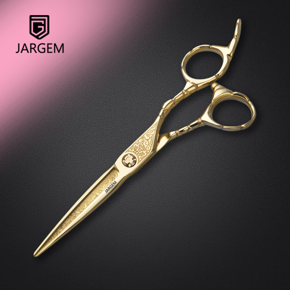 JSK-60NFG / 6.0 Inch / Japan 440C / Luxury Gold Engraved Hairdressing Shears