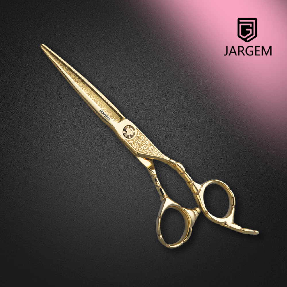 JSK-60NFG / 6.0 Inch / Japan 440C / Luxury Gold Engraved Hairdressing Shears