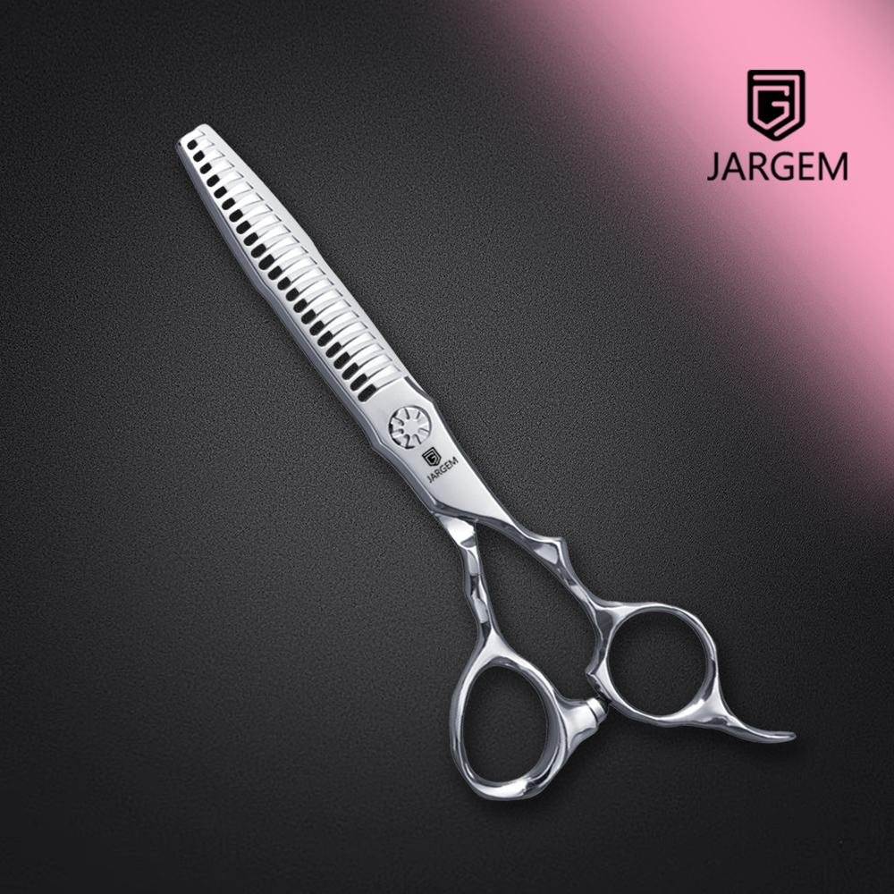 JS10-623 / 6.0 Inch 23 Teeth / Cobalt Alloy / Curved Teeth Hair Thinning Scissors