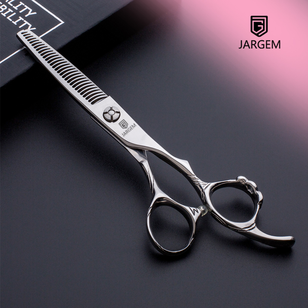 JL6-630E / 6.0 Inch / 440C / Bowknot Handle Thinning Hair Scissors